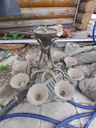 Люстра кованная бу