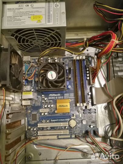 Комплектующие для пк DDR2, DDR1, бп, материнка