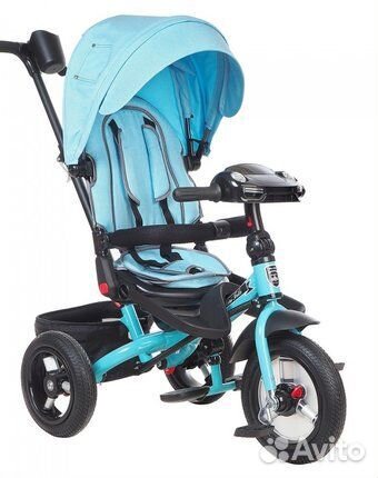 Велосипед mini trike джинс голубой с разворотом на