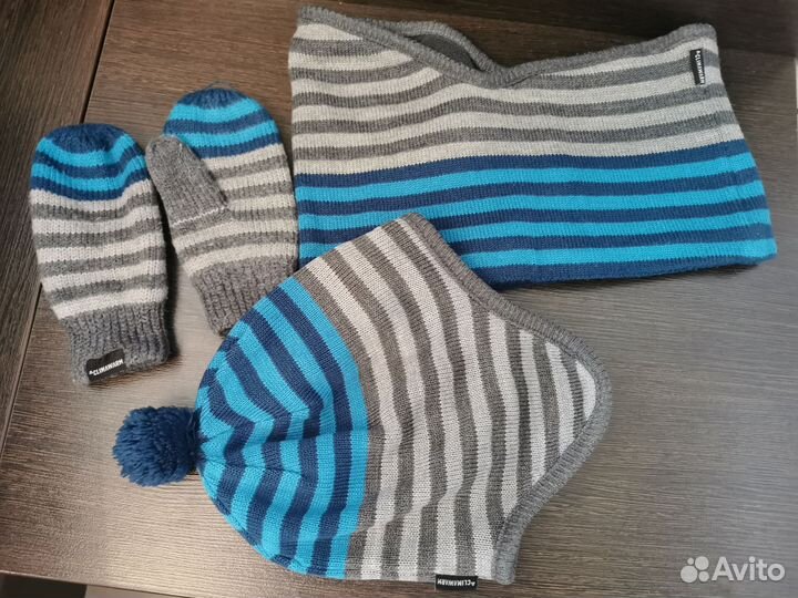 Комплект : шапка, снуд и варежки