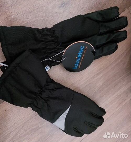 Перчатки варежки lassie осень зима черные розовые