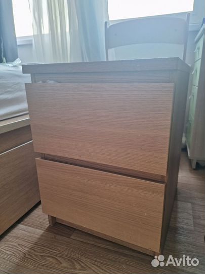 Кровать IKEA мальм 180 200+ тумбочка