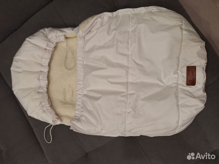 Зимний конверт в коляску на овчине