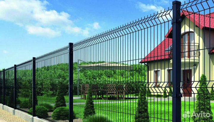 Забор сетка 3д сборка до 72 ч