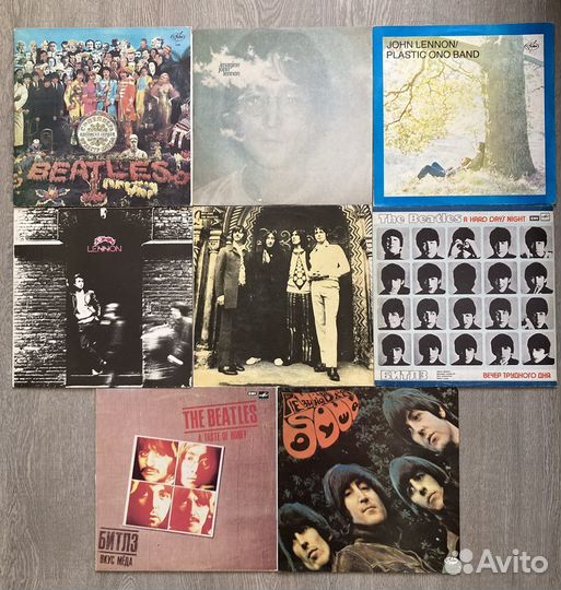 Виниловые пластинки the beatles