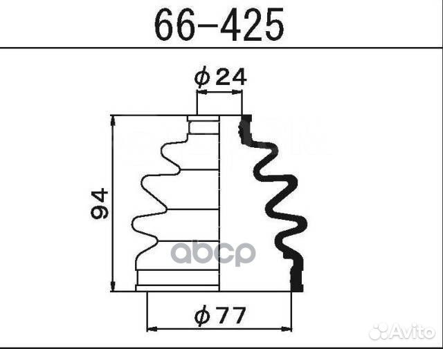 Пыльник шруса внешнего 66425 1-56 (Maruichi)