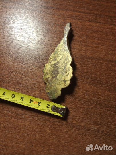 Подвеска бронзовая позолоченная от старинной мебел