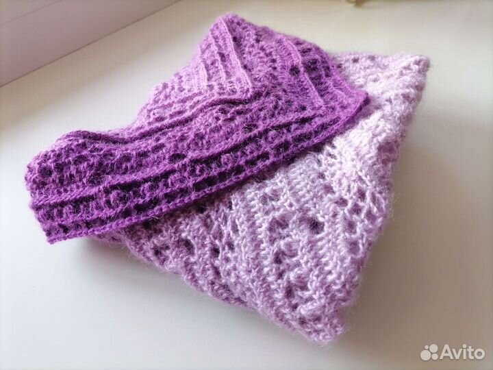 Шаль - бактус ручной работы