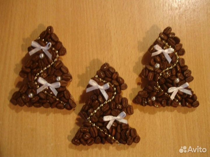 Подарки и сувениры из кофейных зерен