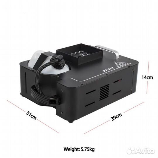 Дым Машина 1500 вт вертикальная с подсветкой