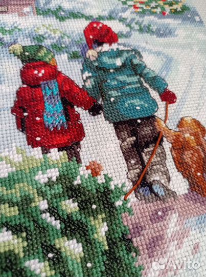 Картина крестиком dimensions Традиция в рождество