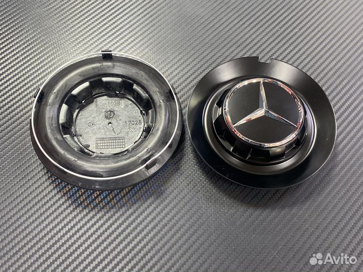 Заглушка в диск цельная AMG 146 мм Mercedes Benz