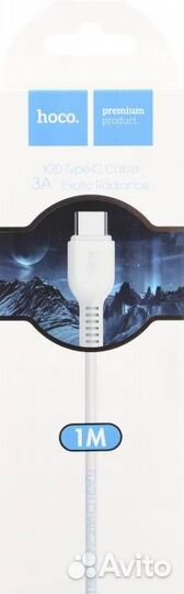 USB Кабель Type-C hoco X20, 1 м, 3A (белый)