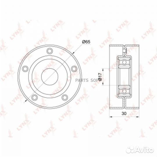 Lynxauto PB5275 Ролик натяжной приводного ремня