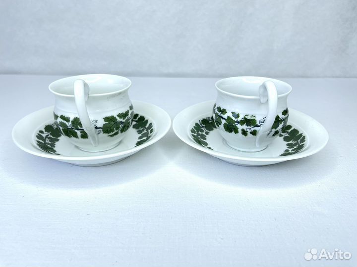 Фарфоровая кофейная пара Meissen