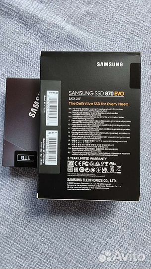 Ssd samsung 870 evo 1tb, 2tb
