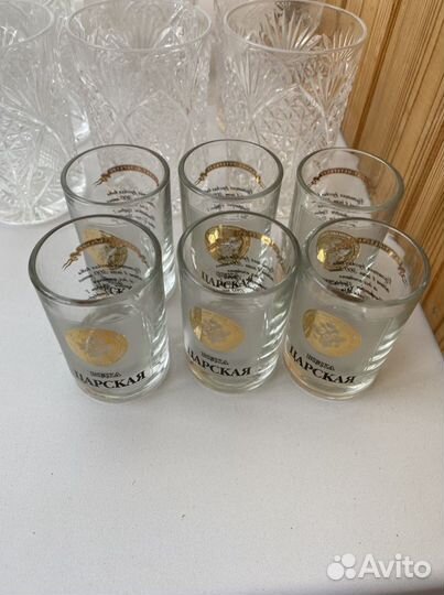 Рюмки, стаканы