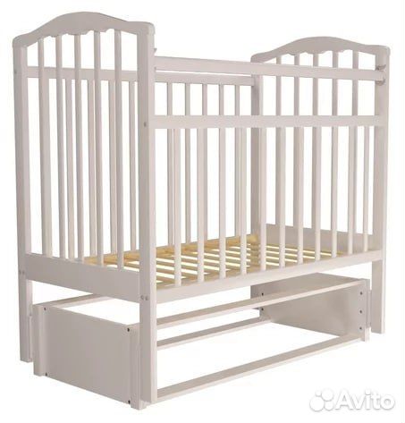 Кроватка Агат Золушка-5 с маятником (новая)