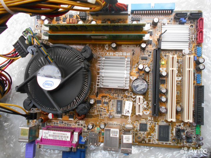 Комплект Asus P5GC-MX проц E2180 2 Гб памяти кулер