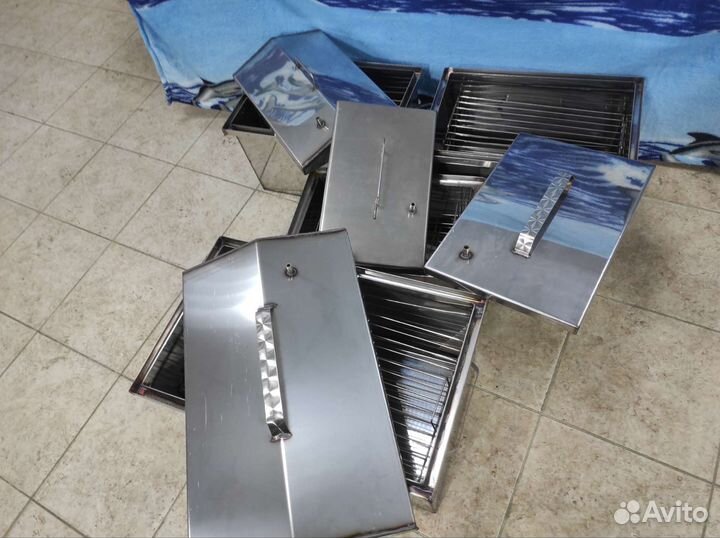 Коптильня горячего копчения из нержавеющей стали