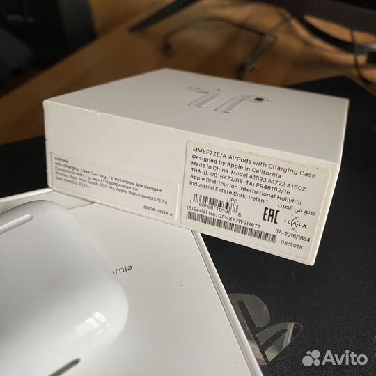 Кейс для airpods 2 оригинал