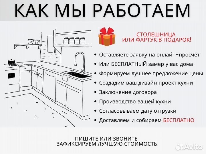 Уютные кухни по индивидуальным размерам