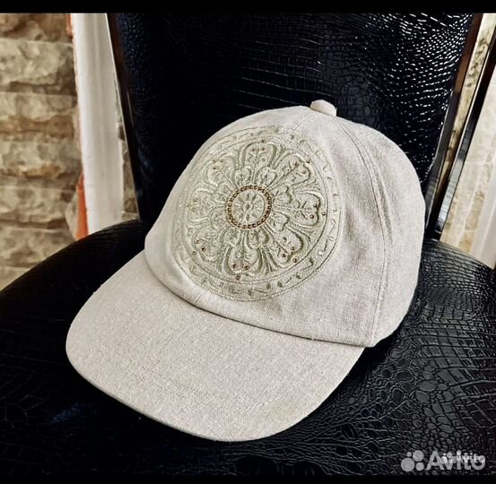 Бейсболка Кепка Шляпа лен Размер 52-56 см