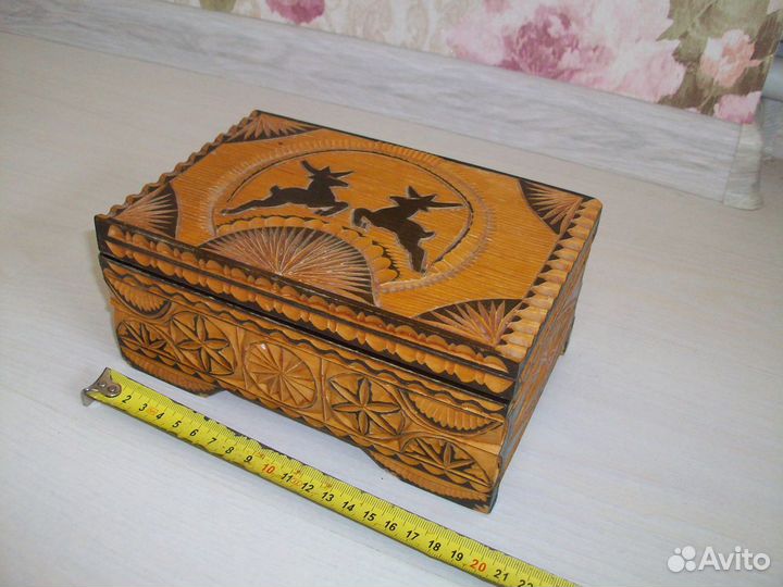 Шкатулки деревянные резные СССР