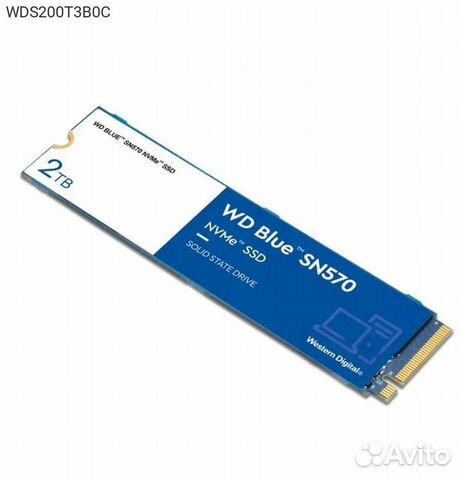 Диск SSD WD Blue SN570 M.2 2280 2TB PCIe NVMe 3.0