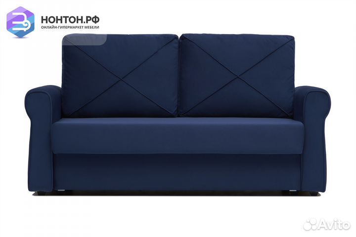 Диван еврокнижка Лира темно-синий