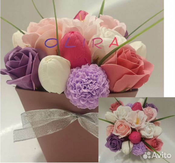 Мыльные розы, тюльпаны,пионы,камелии,георгины