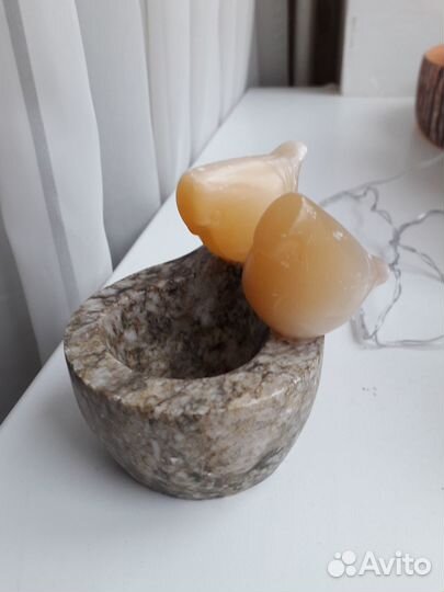 Статуэтка из камня селенит и гранит СССР