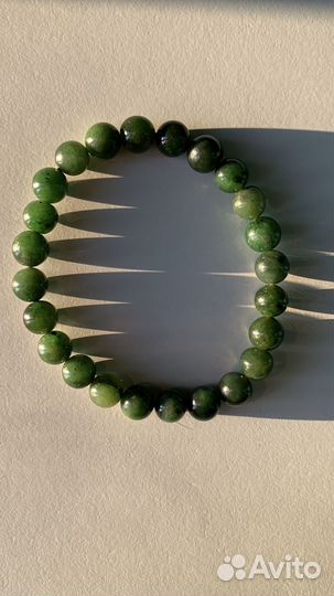Браслет из натурального нефрита