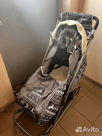 Детские санки коляска