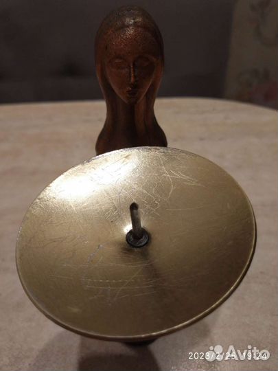 Подсвечник девушка с чашей СССР