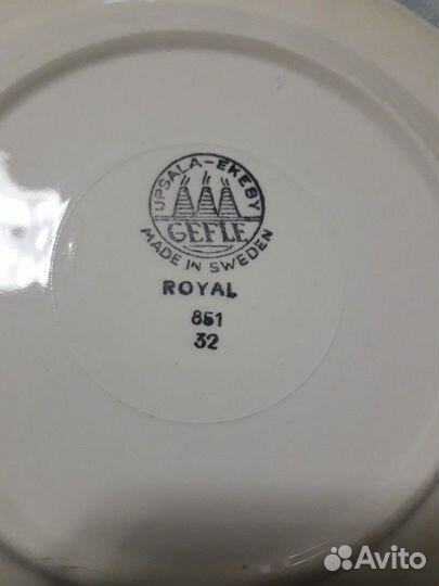 Тарелки gefle royal 40е-50е г