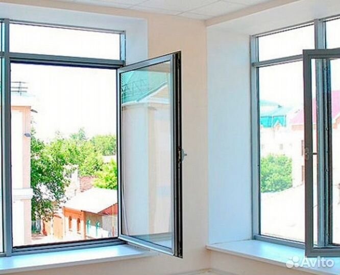 Окна алюминиевые новые