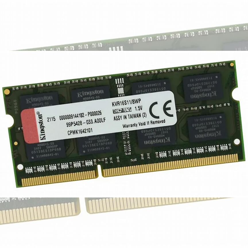 [KVR16S11/8WP] Оперативная Память Kingston 8gb Kvr16s11/8wp
