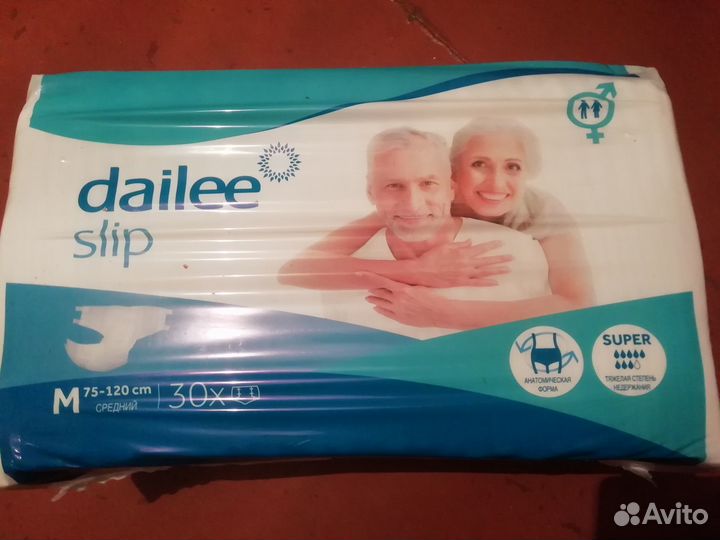 Подгузники памперсы dailee slip/М уп.30шт, пеленки