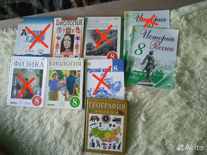 Учебники за 8 класс