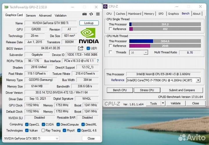 Обмен/Продажа Игровой пк E52640v3 GTX 980TI 16Gb