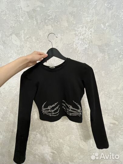 Лонгслив укороченый женский у2у