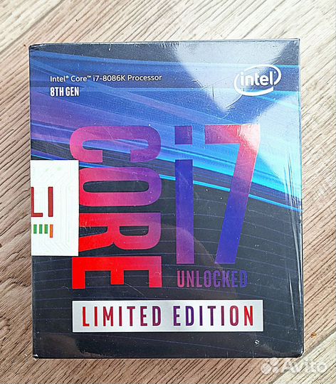 Новый i7 8086K box (8700) 5Mhz unlocked редкий