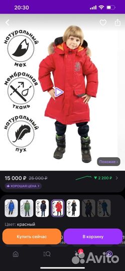 Пуховик на мальчика