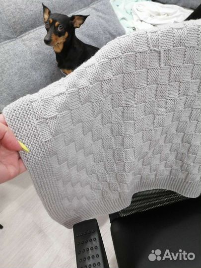 Плед детский вязаный ручная работа