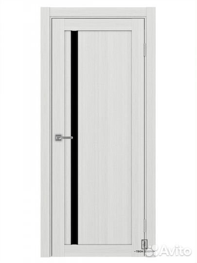 Дверь межкомнатная апс 527 лакобель (черные молдин