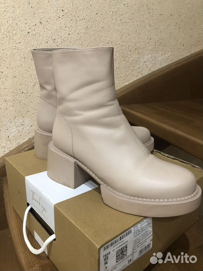 Полусапоги женские зимние 38 размер бежевые
