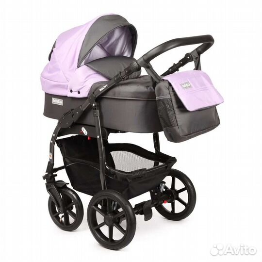 Коляска 2 в 1 babyton rocky purple