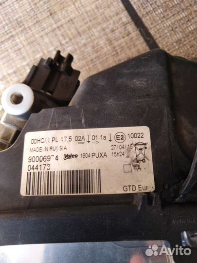 Фара левая Reno Logan 1