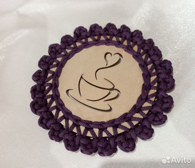 Вязаные корзинки ручной работы